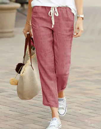 ML | Linen Drawstring Pants