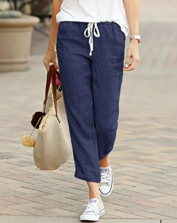 ML | Linen Drawstring Pants