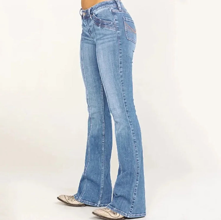 low waist bootcut jeans