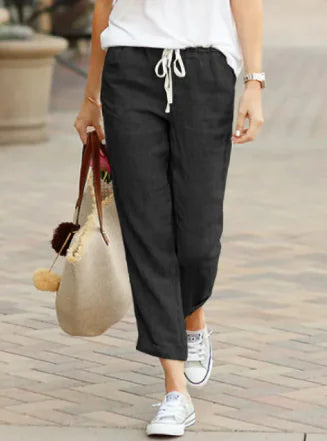 ML | Linen Drawstring Pants